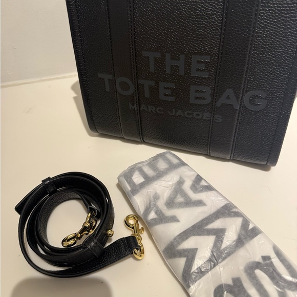 NWT Marc Jacobs The Tote Bag leather small black - Picture 3 of 5